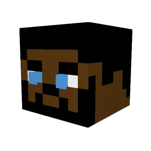 whoisk9 Minecraft avatar head, 3D render