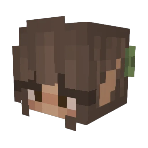 whoislizzygrant Minecraft avatar head, 3D render