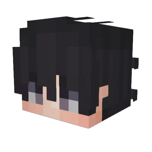 whoisyuki Minecraft avatar head, 3D render