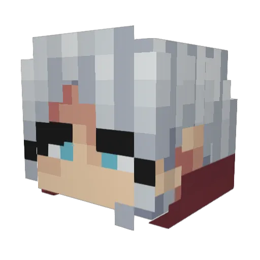 wholesomavy Minecraft avatar head, 3D render