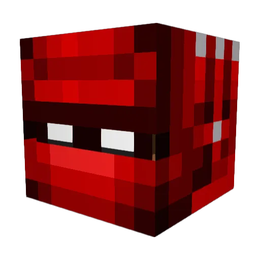 whoobie Minecraft avatar head, 3D render