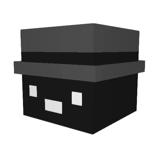 whoohoop Minecraft avatar head, 3D render