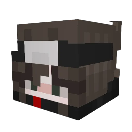 whoolizzy Minecraft avatar head, 3D render