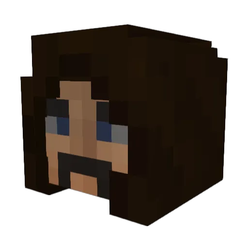 whooylong Minecraft avatar head, 3D render