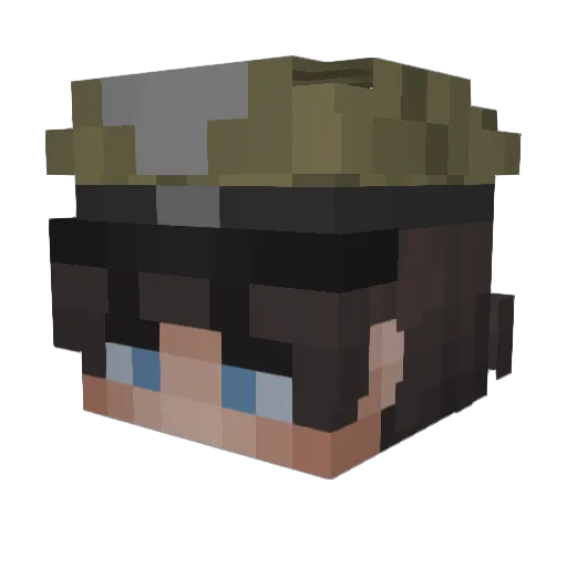 whoppaggo Minecraft avatar head, 3D render