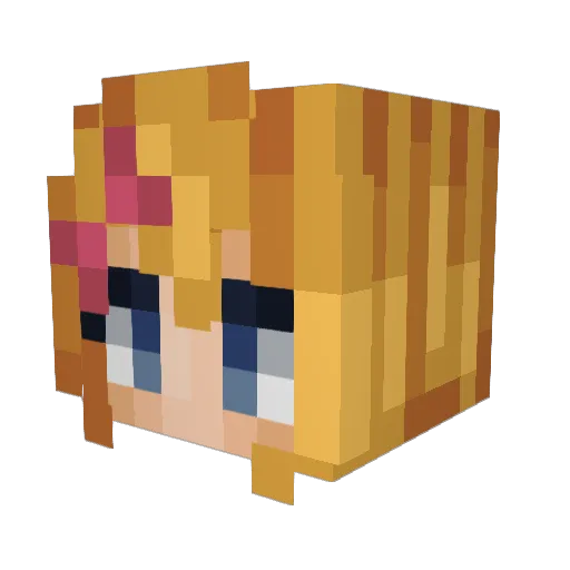 whorage Minecraft avatar head, 3D render