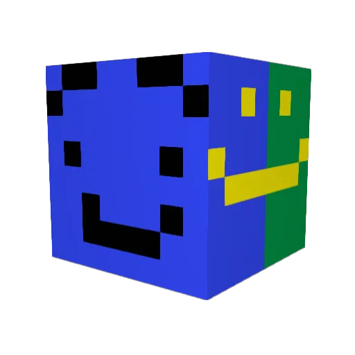 whosAva Minecraft avatar head, 3D render