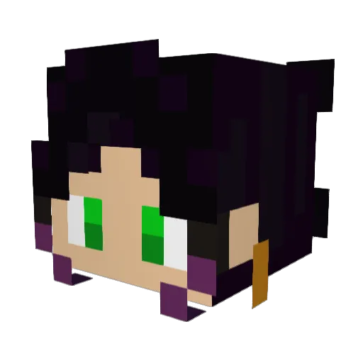 whosaimee Minecraft avatar head, 3D render