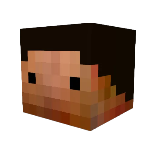 whose33 Minecraft avatar head, 3D render