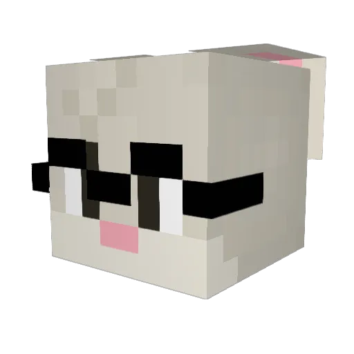 whosquid Minecraft avatar head, 3D render