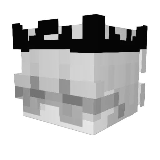 whosserco Minecraft avatar head, 3D render