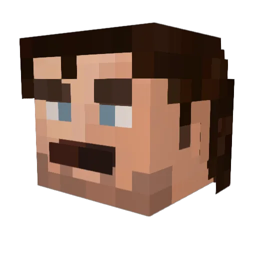 whosthebabe Minecraft avatar head, 3D render