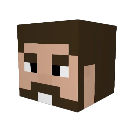 whostheo Minecraft avatar head, 3D render
