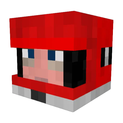 whowhat Minecraft avatar head, 3D render