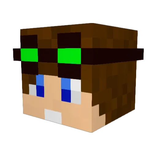 whowhatslemons Minecraft avatar head, 3D render