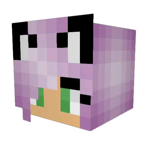 whozits Minecraft avatar head, 3D render