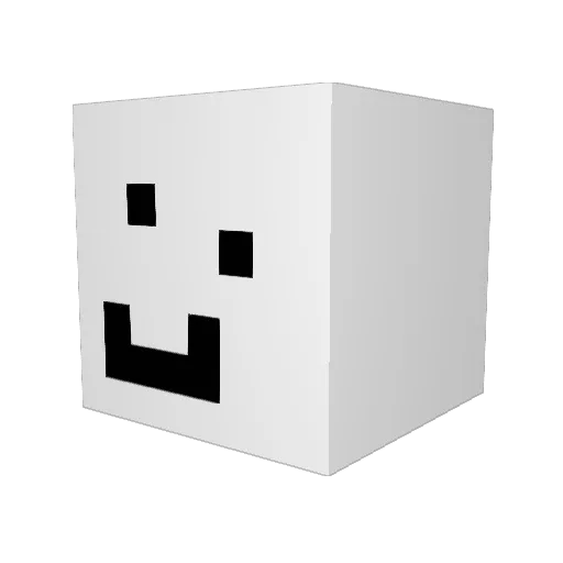 whozky Minecraft avatar head, 3D render