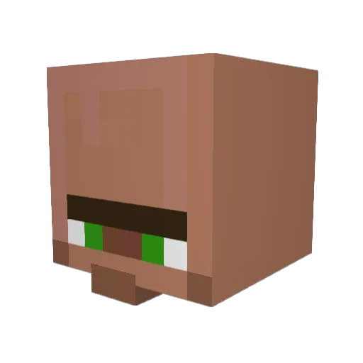 whubertussx Minecraft avatar head, 3D render