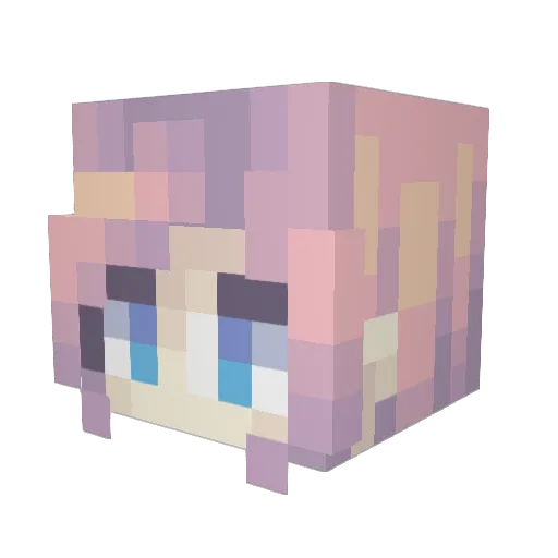 whuppo Minecraft avatar head, 3D render