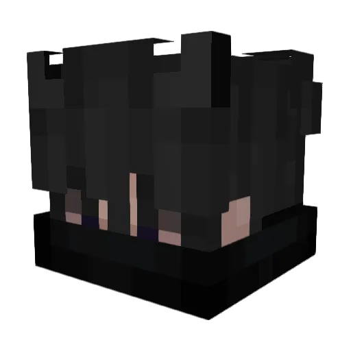 whute Minecraft avatar head, 3D render