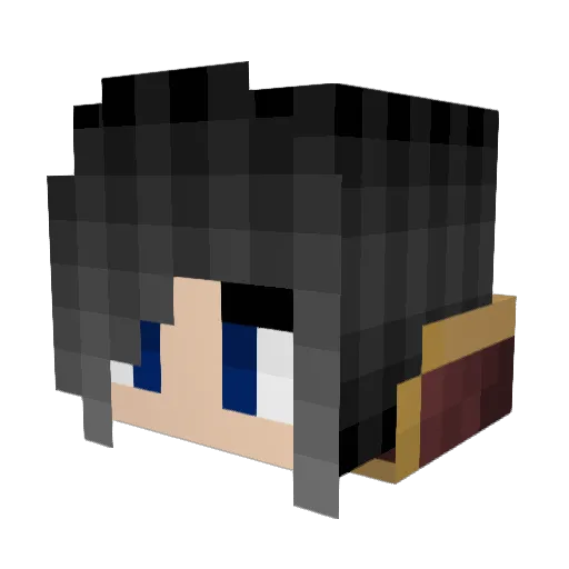 whxre_t Minecraft avatar head, 3D render