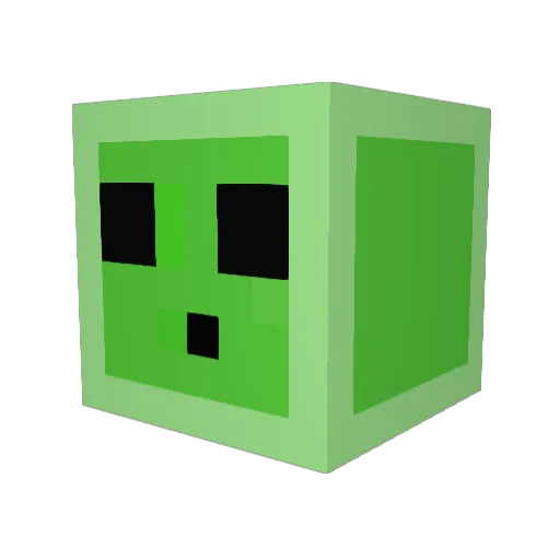 why123 Minecraft avatar head, 3D render