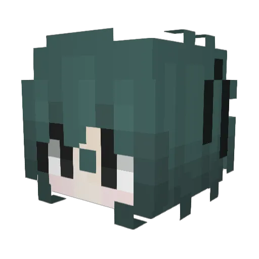 why_Why_WHY_WHy Minecraft avatar head, 3D render