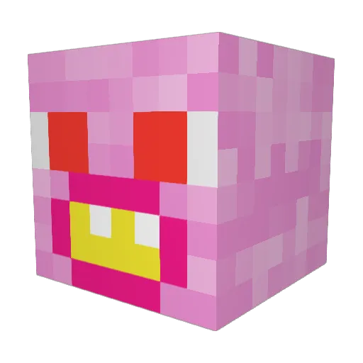 why_nozzie Minecraft avatar head, 3D render