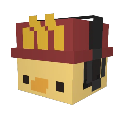 whyimsopro Minecraft avatar head, 3D render