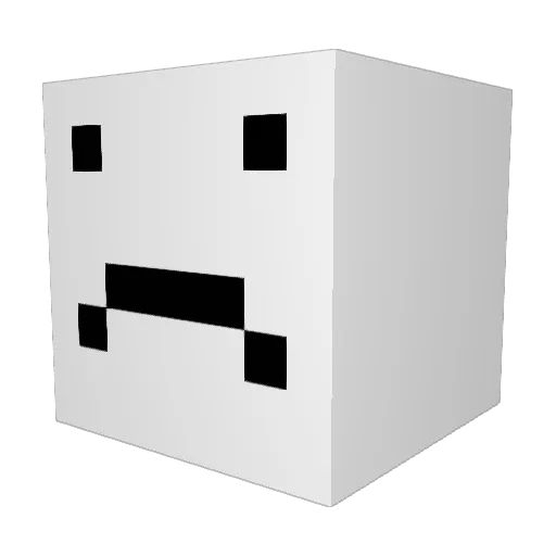 whyisaac Minecraft avatar head, 3D render