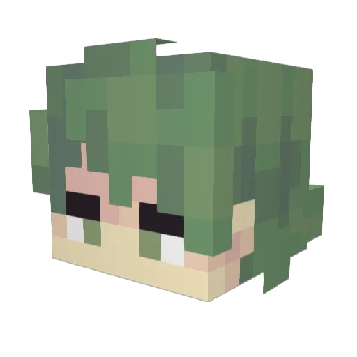 whyl0 Minecraft avatar head, 3D render