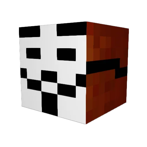 whymanv Minecraft avatar head, 3D render