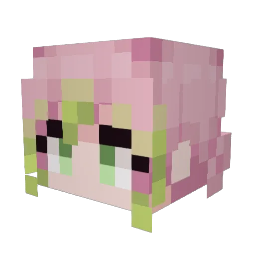 whynotbread Minecraft avatar head, 3D render