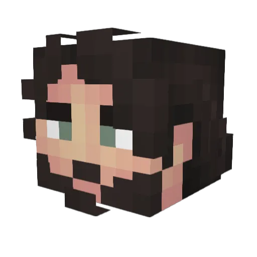 whyrazzy Minecraft avatar head, 3D render