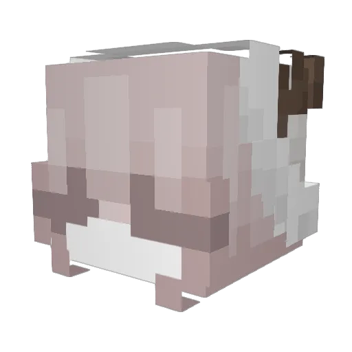whyveo Minecraft avatar head, 3D render