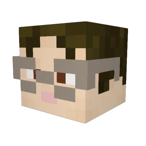 wi11ywonker Minecraft avatar head, 3D render