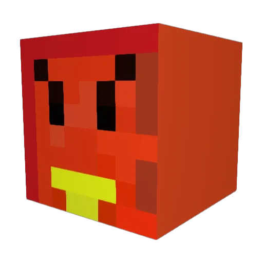 wi254 Minecraft avatar head, 3D render