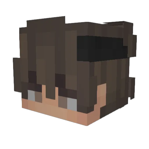 wi3er Minecraft avatar head, 3D render
