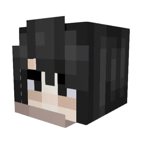 wi_ktos Minecraft avatar head, 3D render