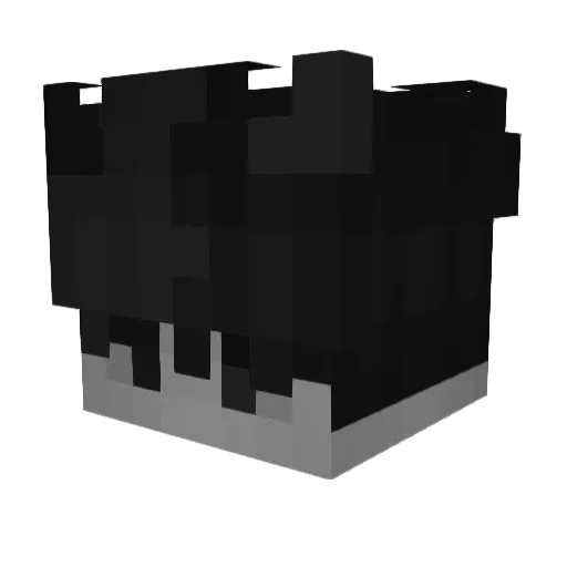 wiat_rufka Minecraft avatar head, 3D render