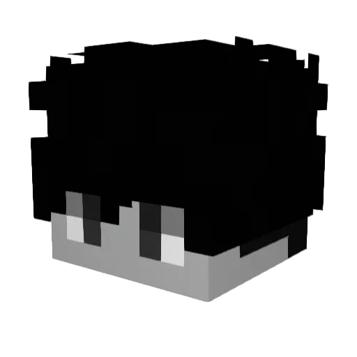 wiatruwka Minecraft avatar head, 3D render