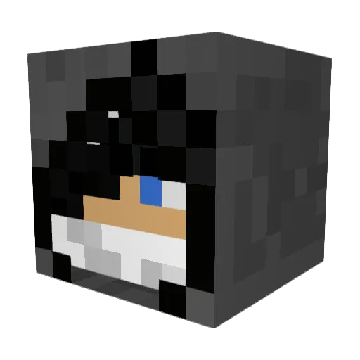 wiatus Minecraft avatar head, 3D render