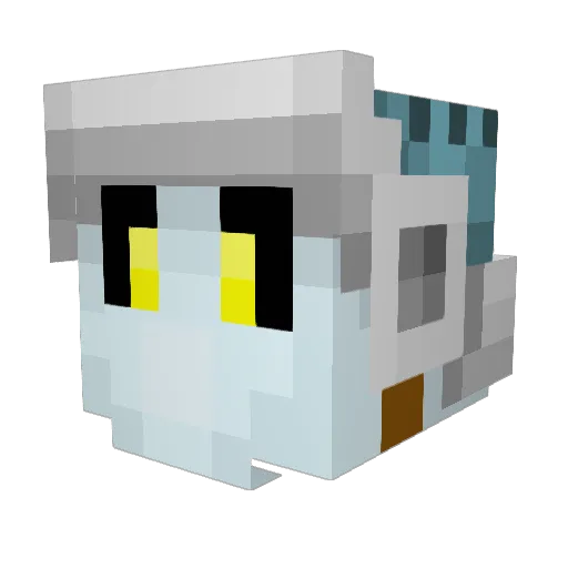 wibbblewobble Minecraft avatar head, 3D render