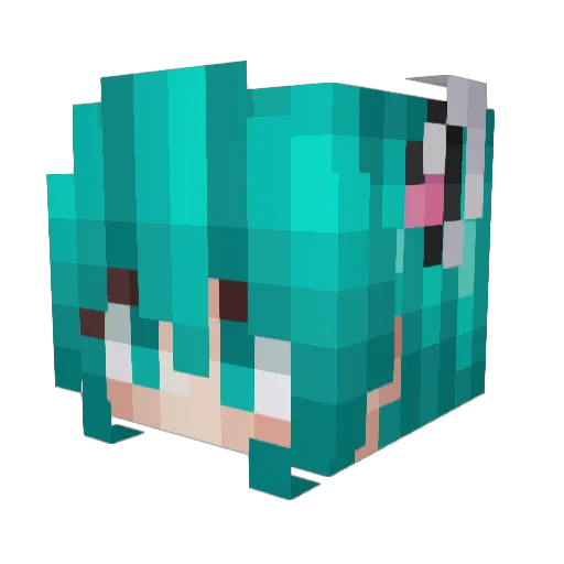 wichiraaphrnsx Minecraft avatar head, 3D render