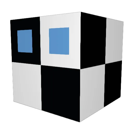 wick133 Minecraft avatar head, 3D render