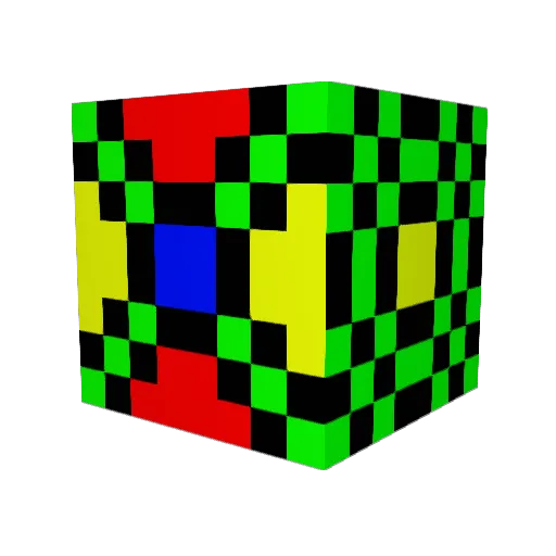 wick_16 Minecraft avatar head, 3D render
