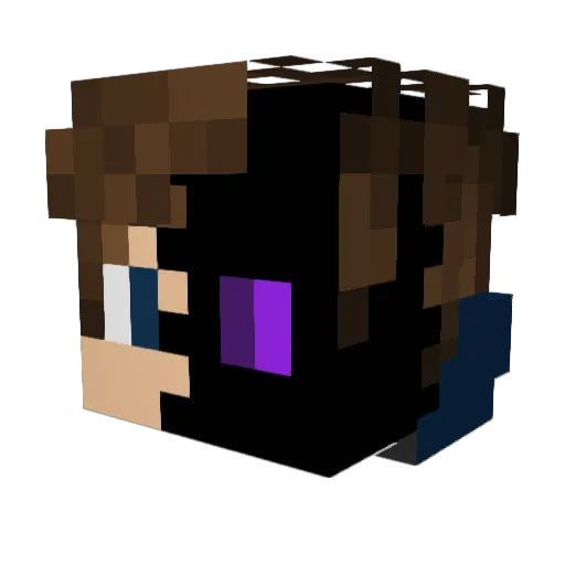 wicked3216 Minecraft avatar head, 3D render