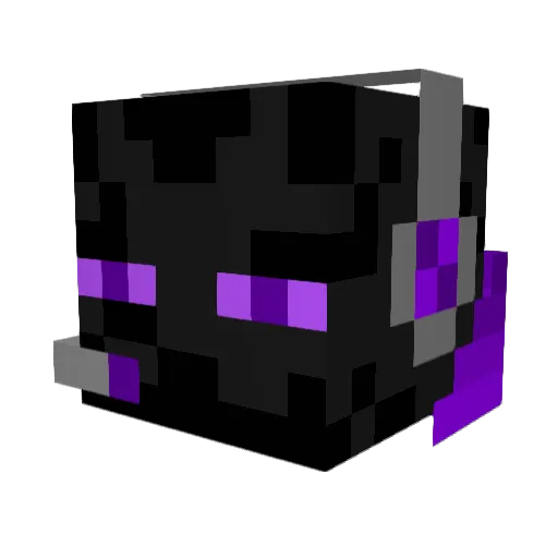 wickedizz Minecraft avatar head, 3D render