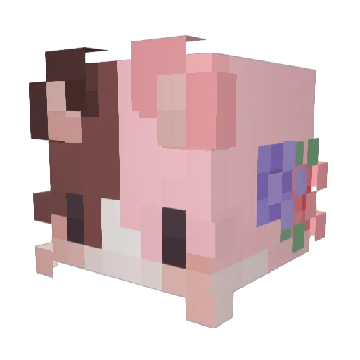 wictorias_12 Minecraft avatar head, 3D render