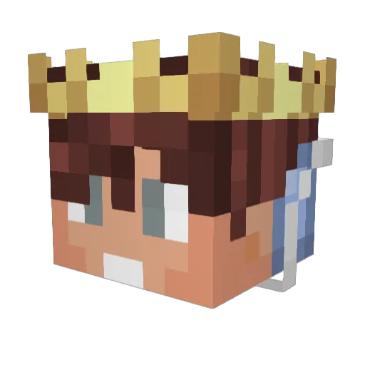 widawlaysigma Minecraft avatar head, 3D render